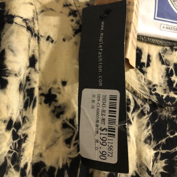 Ladies Long T Shirt Dress  Maple Fashion SzM Tie Dye isai - Picture 2 of 5